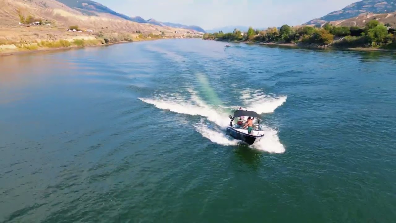 Wakeboarding on South Thompson River