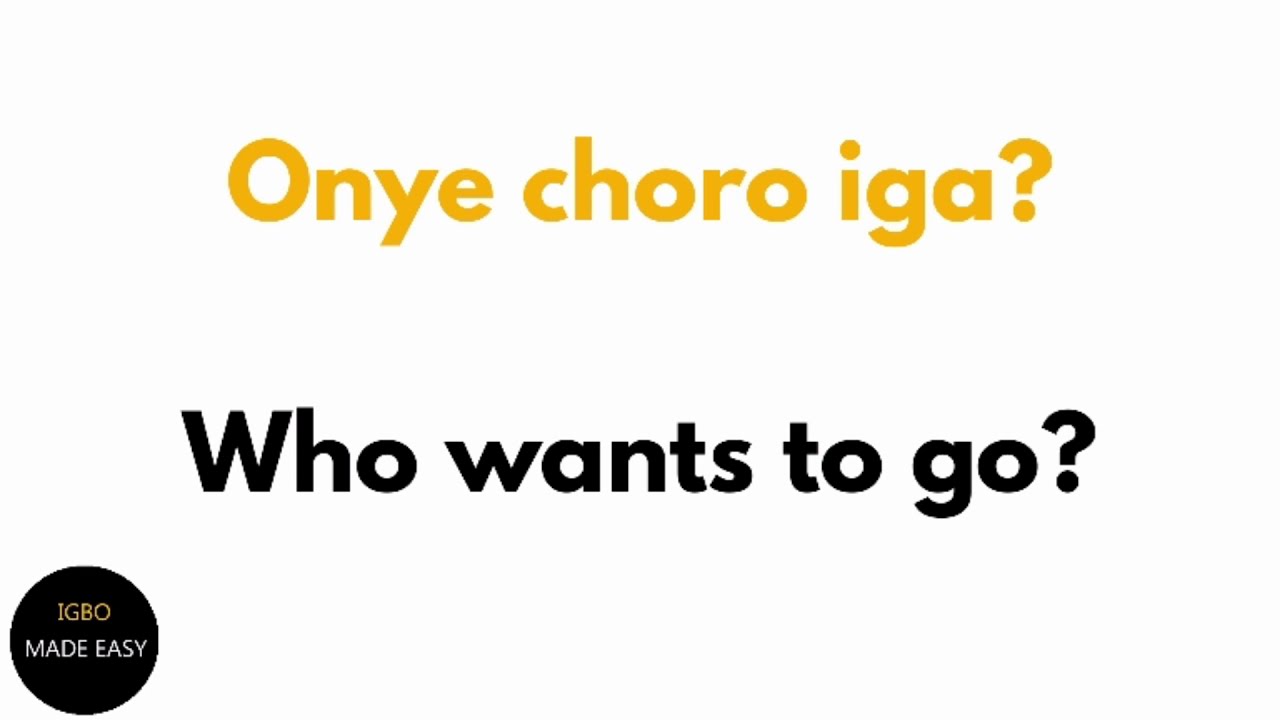 ИГБО/АНГЛИЙСКИЙ: Вопросительные слова на языке игбо