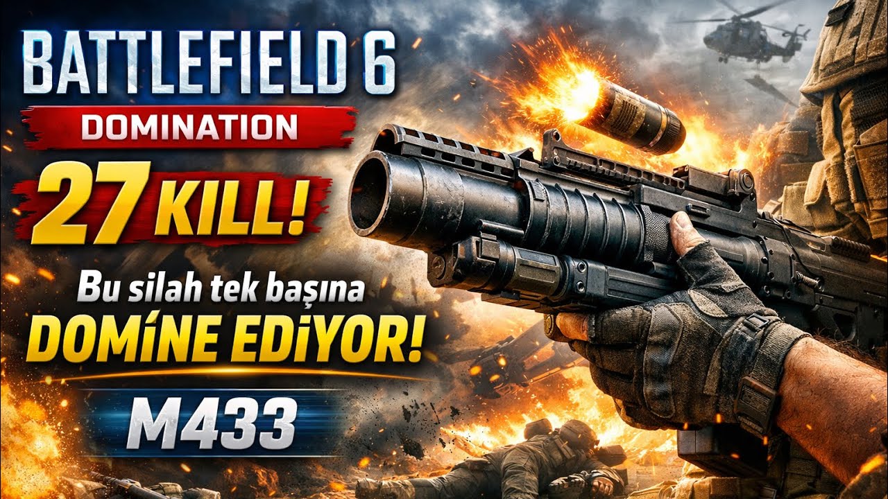 Bu Silah Tek Başına Domine Ediyor! | M433 ile 27 Kill | Battlefield 6
