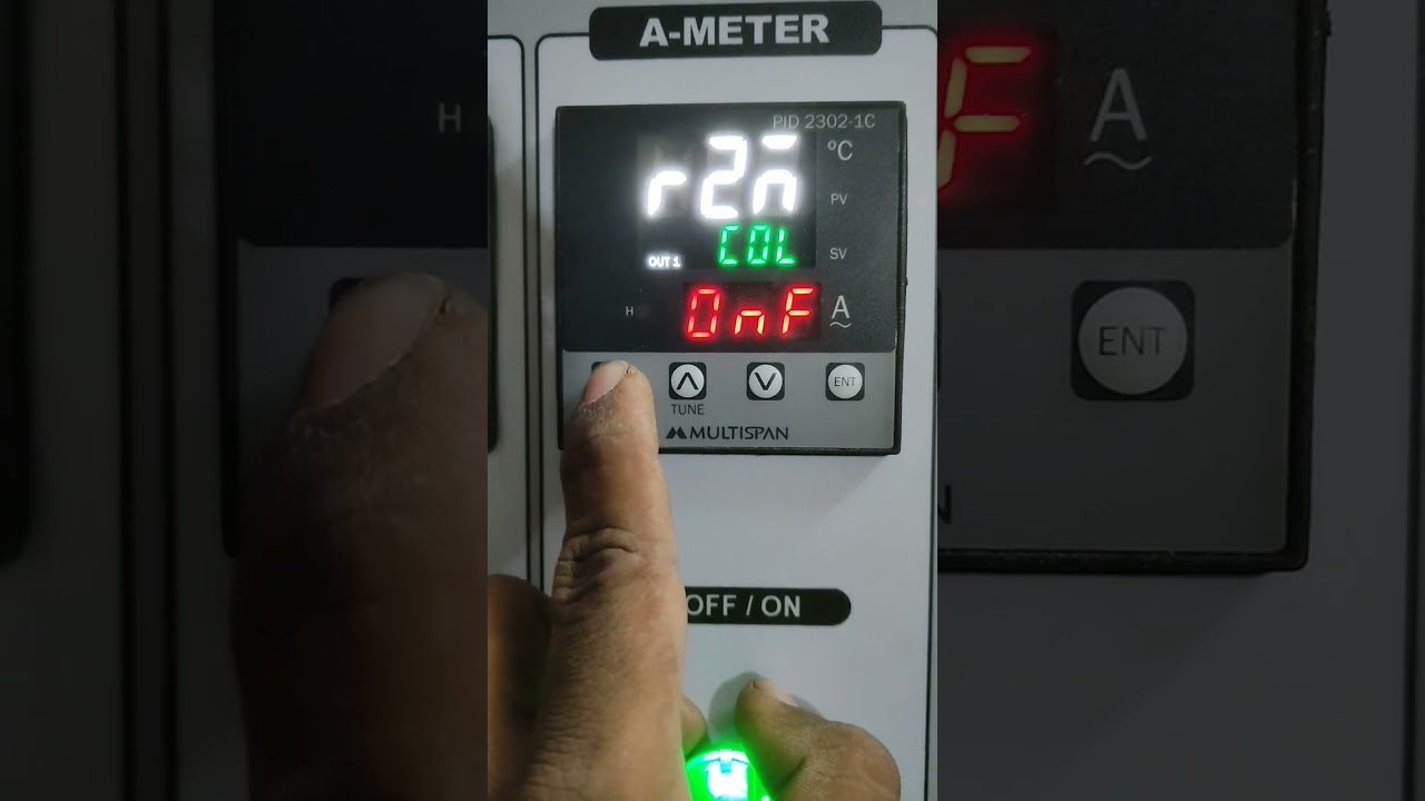 how to use multispan temperature controller parameter setting