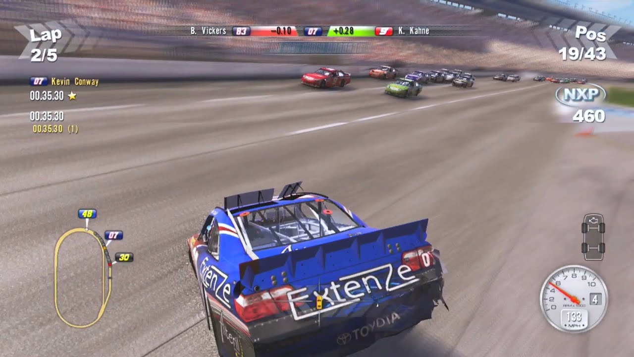 NASCAR The Game 2011 Flips and Crashes #1 (Pure Sound | Huge Flips)
