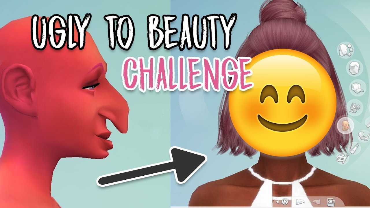 UGLY TO BEAUTY CHALLENGE | SIMS 4 CC || Foxy Draws