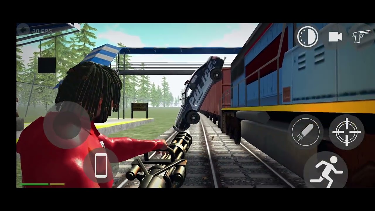 Police vs train indian bikes driving 3D