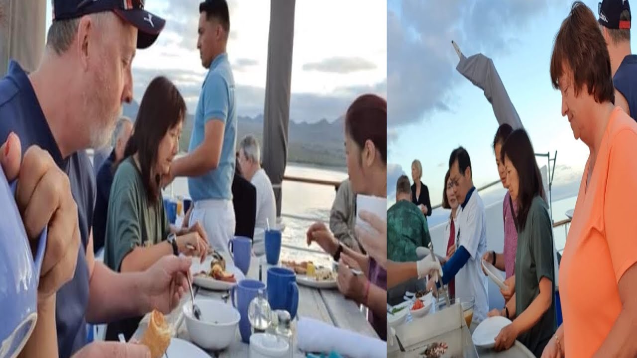 Galapagos Legend Cruise .Breakfast At Open Deck