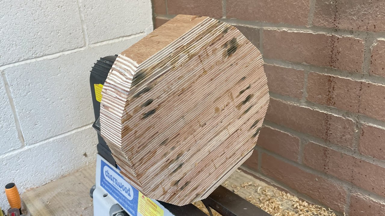 Scrap Plywood Bowl - Wood turning