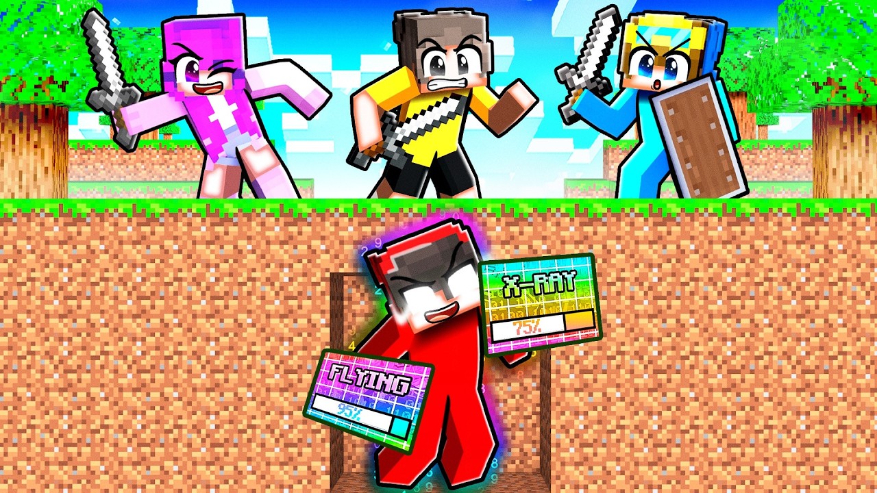 ОП АДМИН против Охотников в Minecraft!