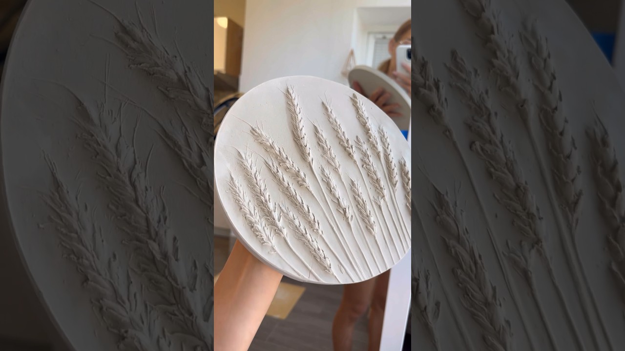 DIY Botanical bas-relief #shorts #diy #crafts #tutorial #processvideo #creativity