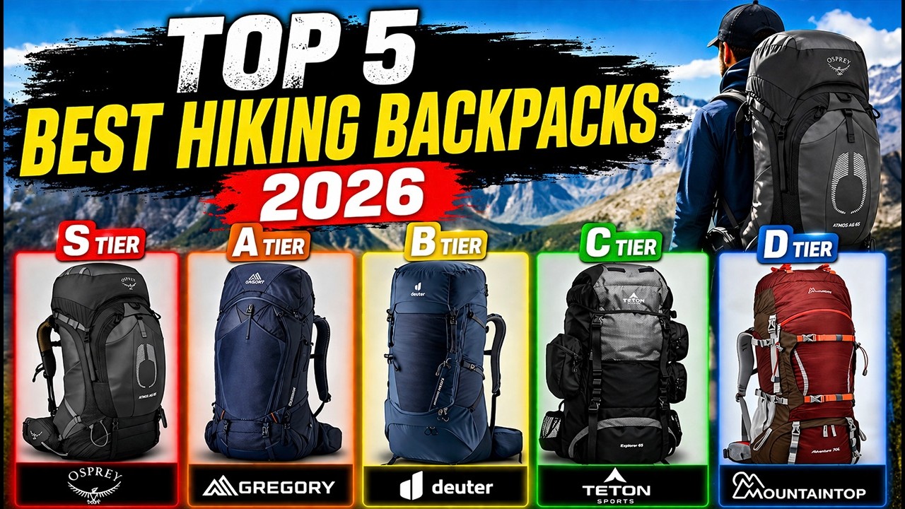 ТОП-5 ЛУЧШИХ ПОХОДНЫХ РЮКЗАКОВ 2026 ГОДА 🎒 САМЫЕ УДОБНЫЕ РЮКЗАКИ ДЛЯ ДЛИТЕЛЬНЫХ ПОХОДОВ