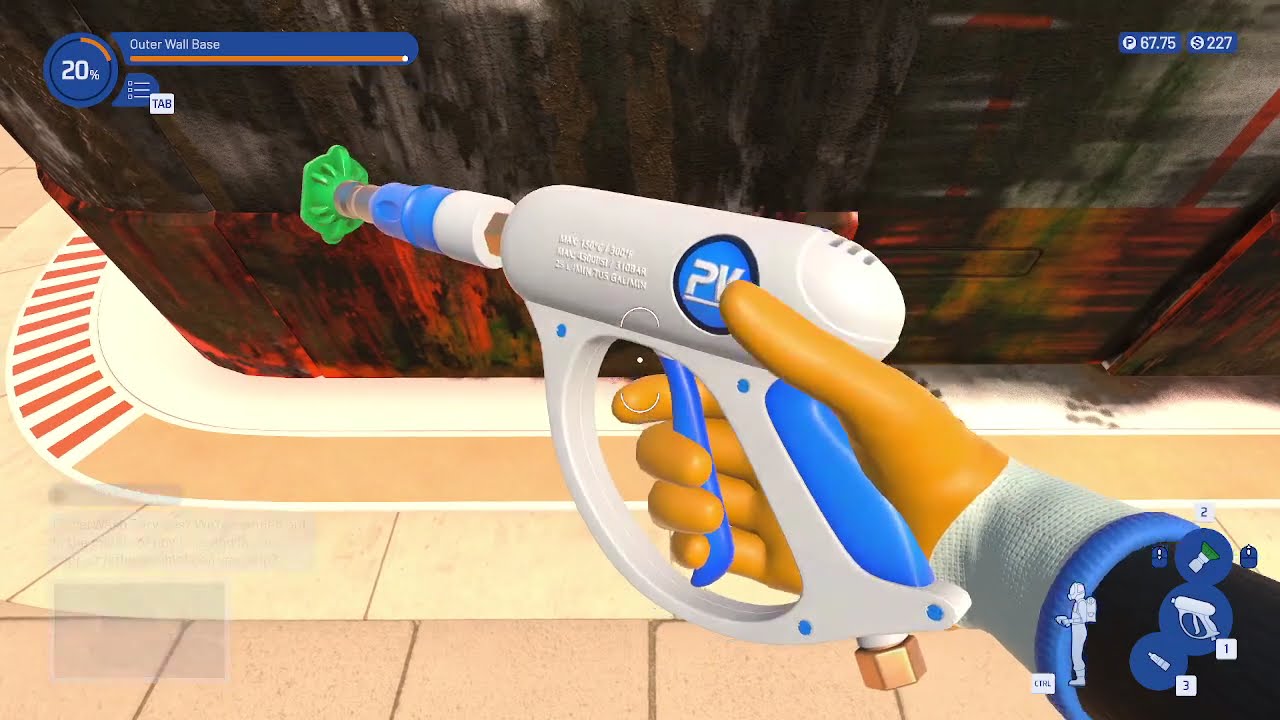 Cleaning A bathroom in Power wash simulator 2!