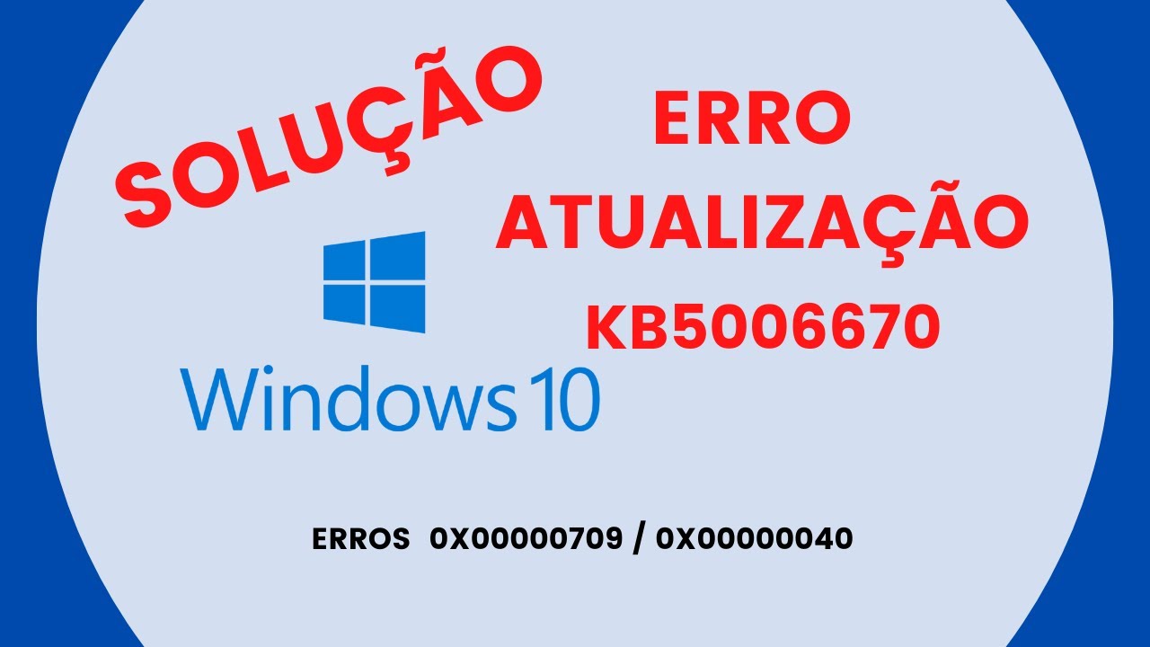 Corrigir erro impressora compartilhada, causado pela atualização KB5006670 (0x00000709 e 0x00000040)