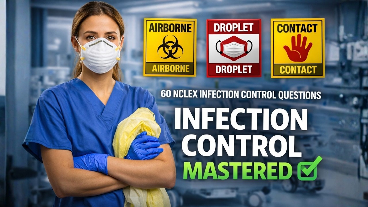 60 вопросов по инфекционному контролю для экзамена NCLEX | Изоляция и СИЗ #2026 #образование #исс...