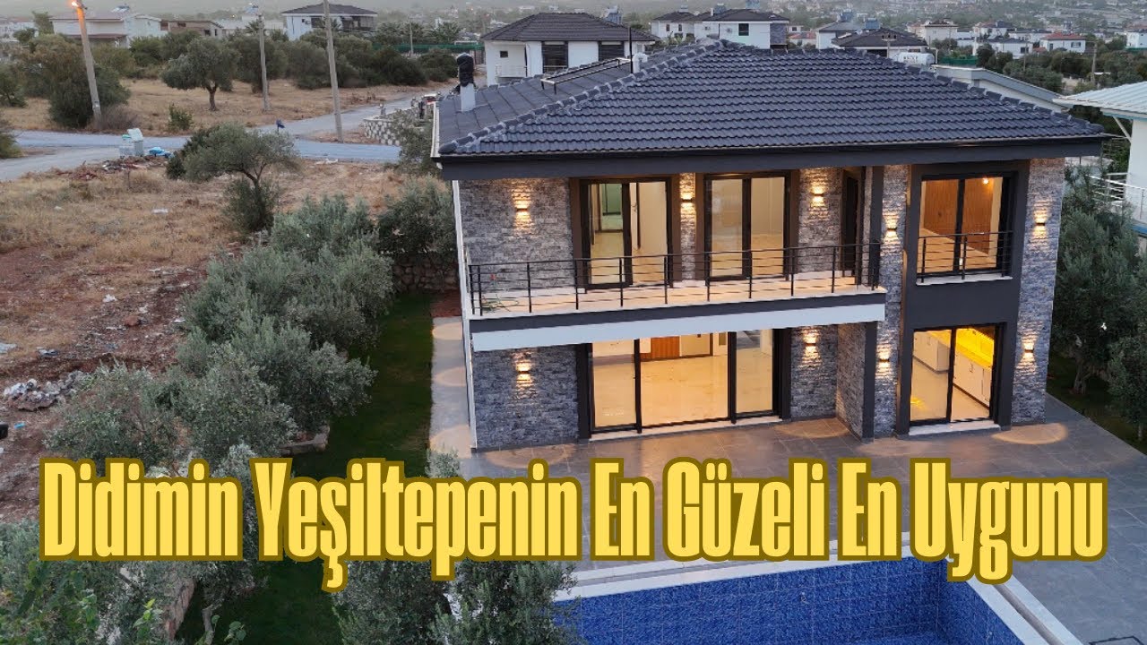 Didim Yeşiltepede Zeytinlik Gibi Bahçesi Olan Harika Villa