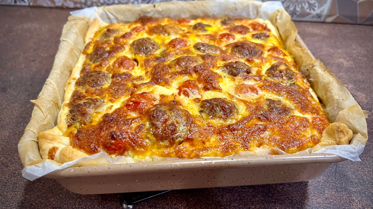 Вкусно и лесно: Киш с месо и зеленчуци/ Киш с мясом и овощами/ Quiche with meat and vegetables