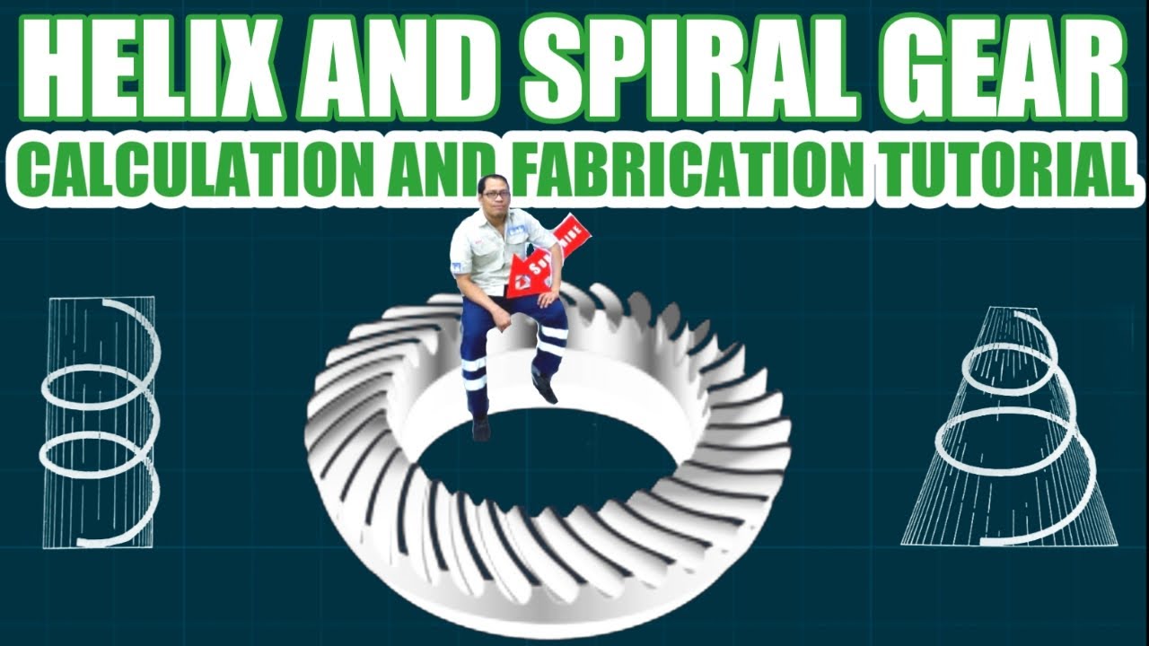 HELIX AND SPIRAL GEAR CALCULATIONS | Step by Step Tutorial