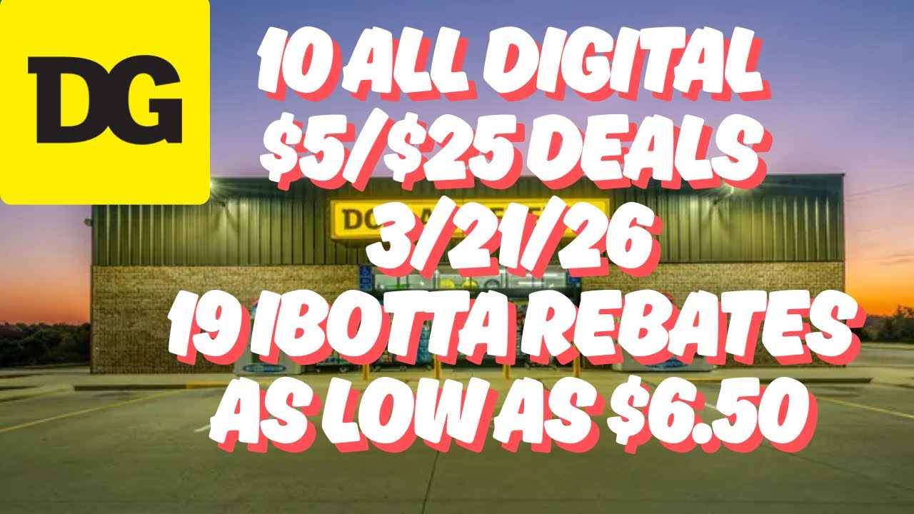 Скидки 5$/25$ в Dollar General - 21.03.2026 - Купоны Dollar General на этой неделе