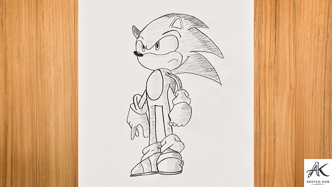 How to Draw Sonic the Hedgehog | Step-by-Step Easy Tutorial