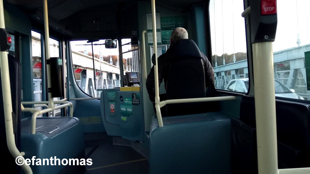 Arriva Buses Wales Wrightbus VDL SB200 Pulsar CX14 BYJ 3171 crosses the Menai Bridge