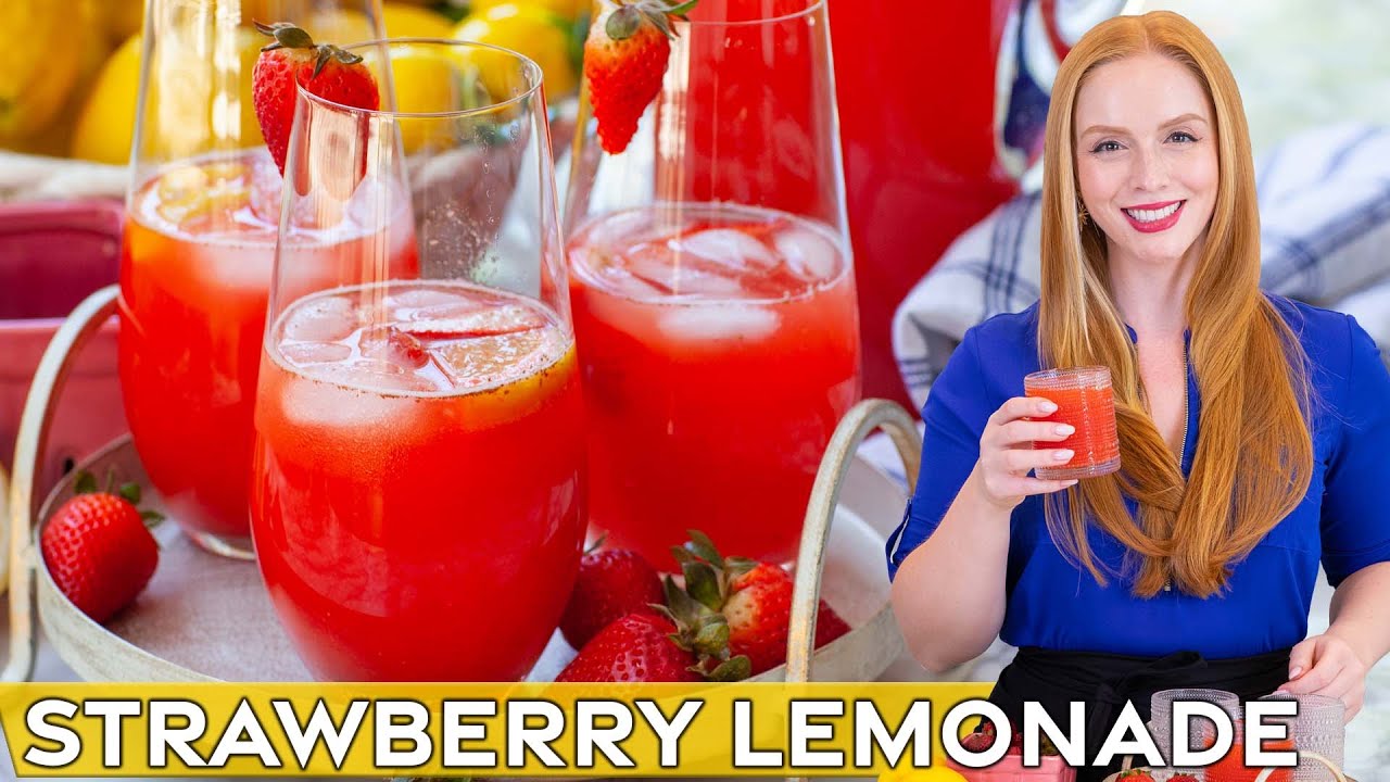 The Best Homemade Strawberry Lemonade Recipe - Perfect for summer!