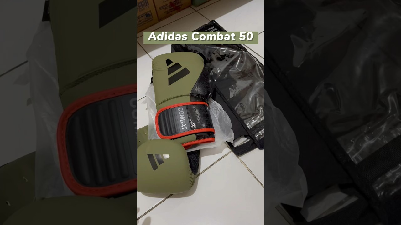 Adidas Combat 50 Boxing Gloves #adidas #adidasgloves #boxinggloves #muaythai