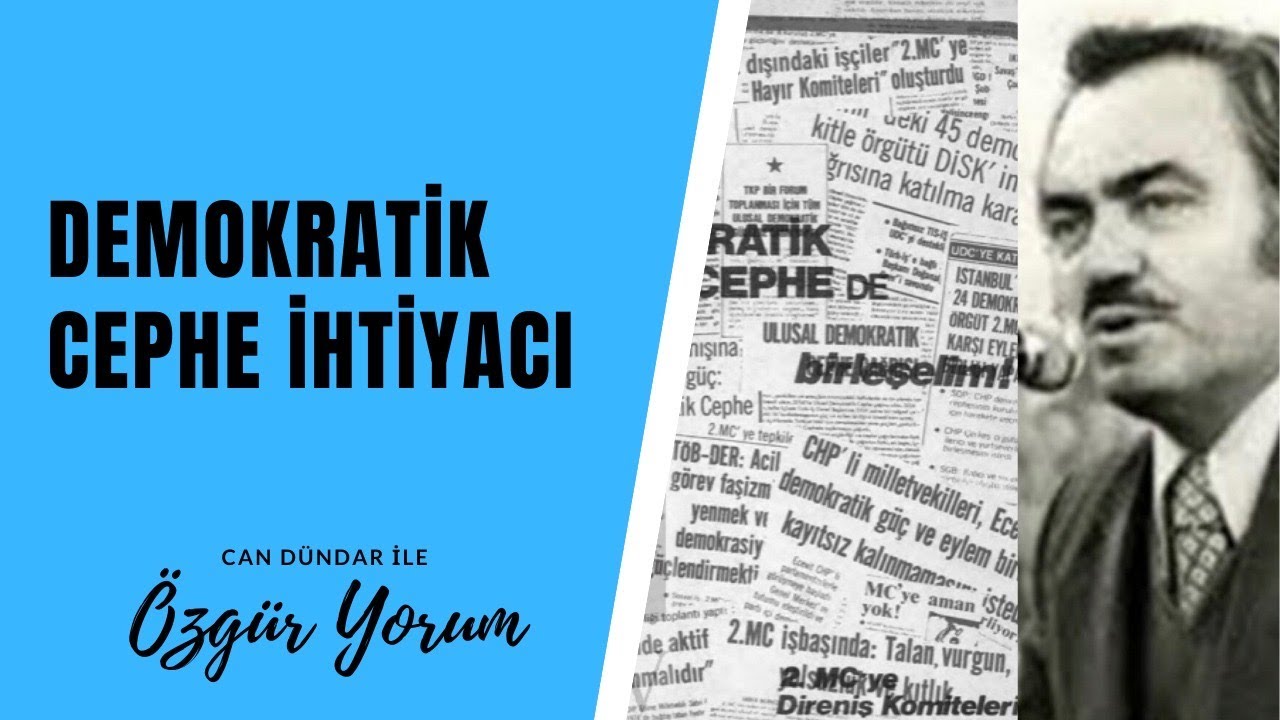 Demokratik cephe ihtiyacı