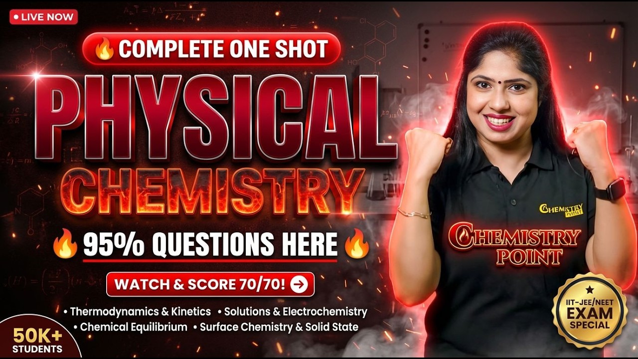 🔥 Physical Chemistry ONE SHOT | 35 Marks GUARANTEED | All PYQs + Numericals | CBSE Class 12  2026
