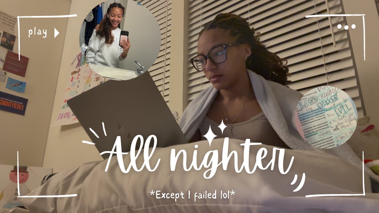 All nighter getting stuff done(I failed lol) 