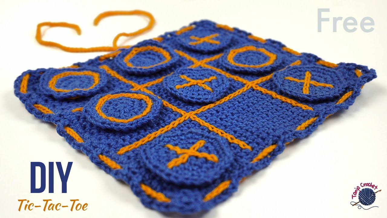 How to make CROCHET Tic Tac Toe | DIY Games at HOME