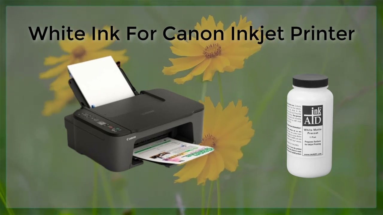 White Ink For Canon Inkjet Printer