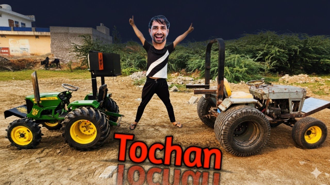 Tochan king vs Dilon Ki Dhadkan Tochan Tochan King's New Stunt  Tractor Wheelie Challenge