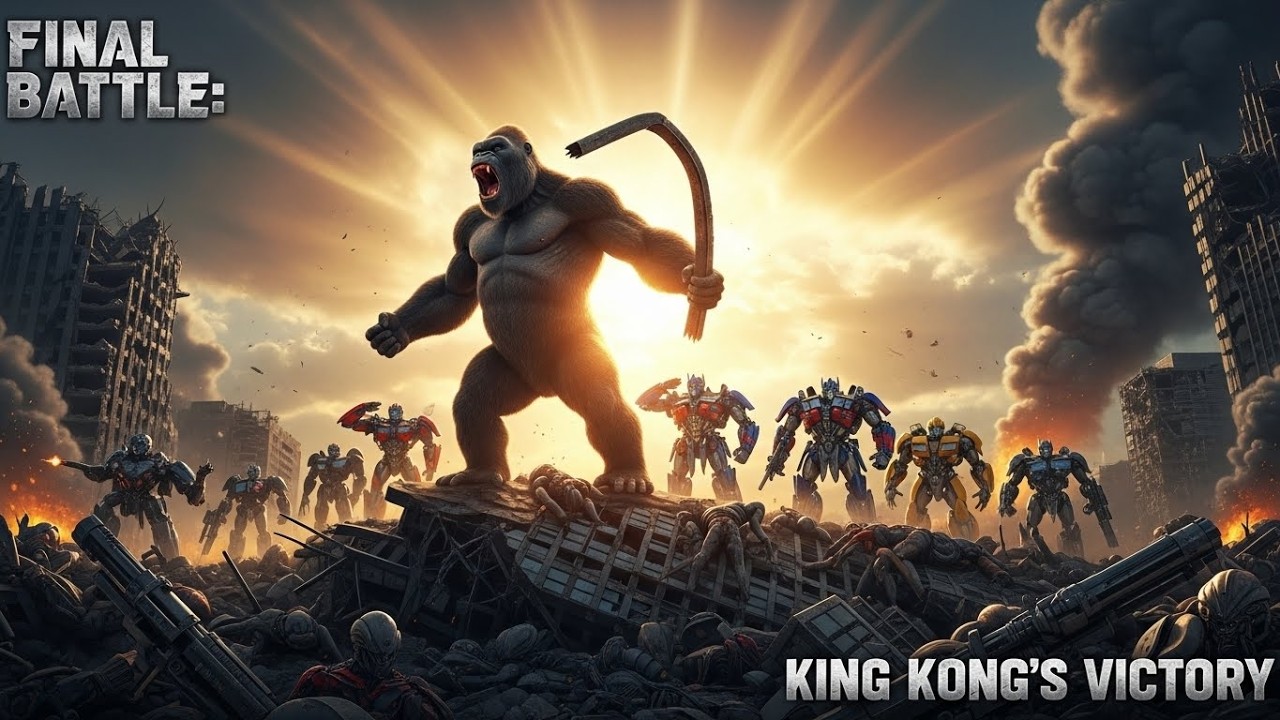 ALIENS INVADE NEW YORK 😱 | Optimus Prime Frees King Kong | Ultimate Battle Begins
