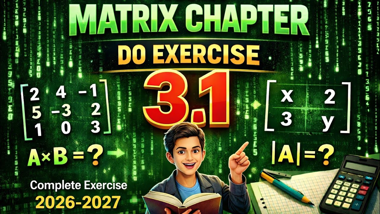 Prashnawali 3.1 Class 12th || Class 12Math Exercise 3.1 NCERT Solution ||आव्यूह Matrix