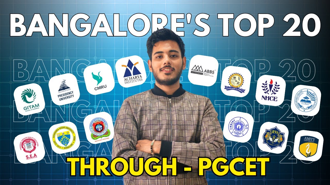 Top 20 MBA Colleges in Karnataka Through PGCET | Best ROI, Placements & Fees 2025