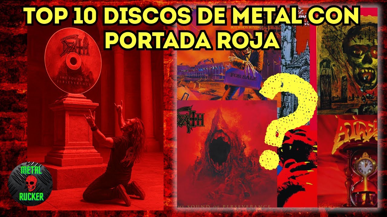 10 Álbumes de METAL con Portada ROJA 🔥Clásicos y Joyas de Mi COLECCIÓN