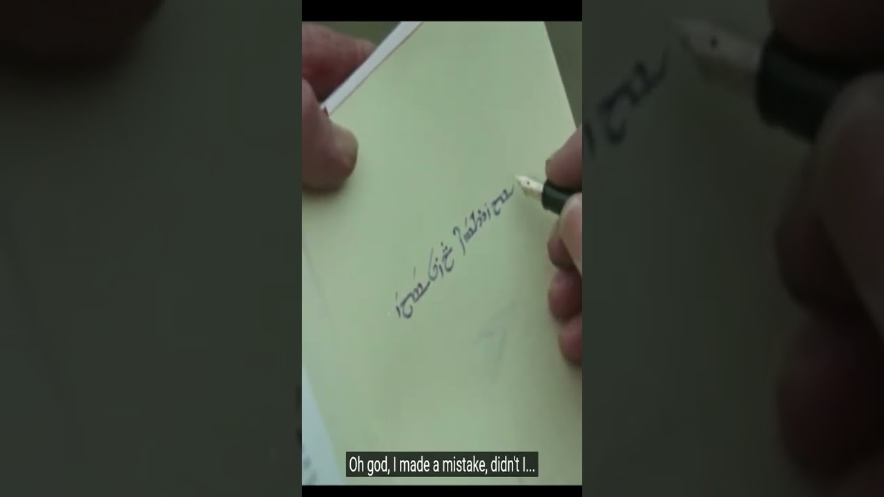 JRR Tolkien Writes In Elvish Language 