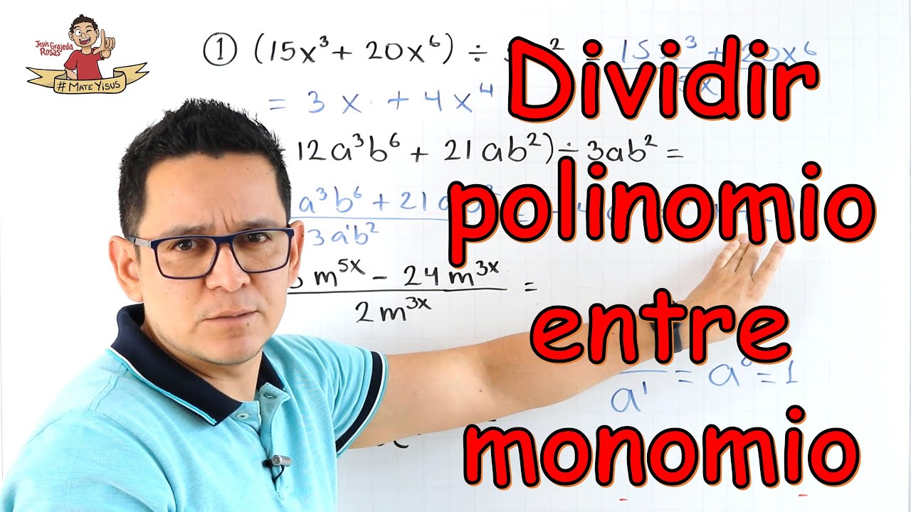 Polinomio entre monomio. Fácil de entender