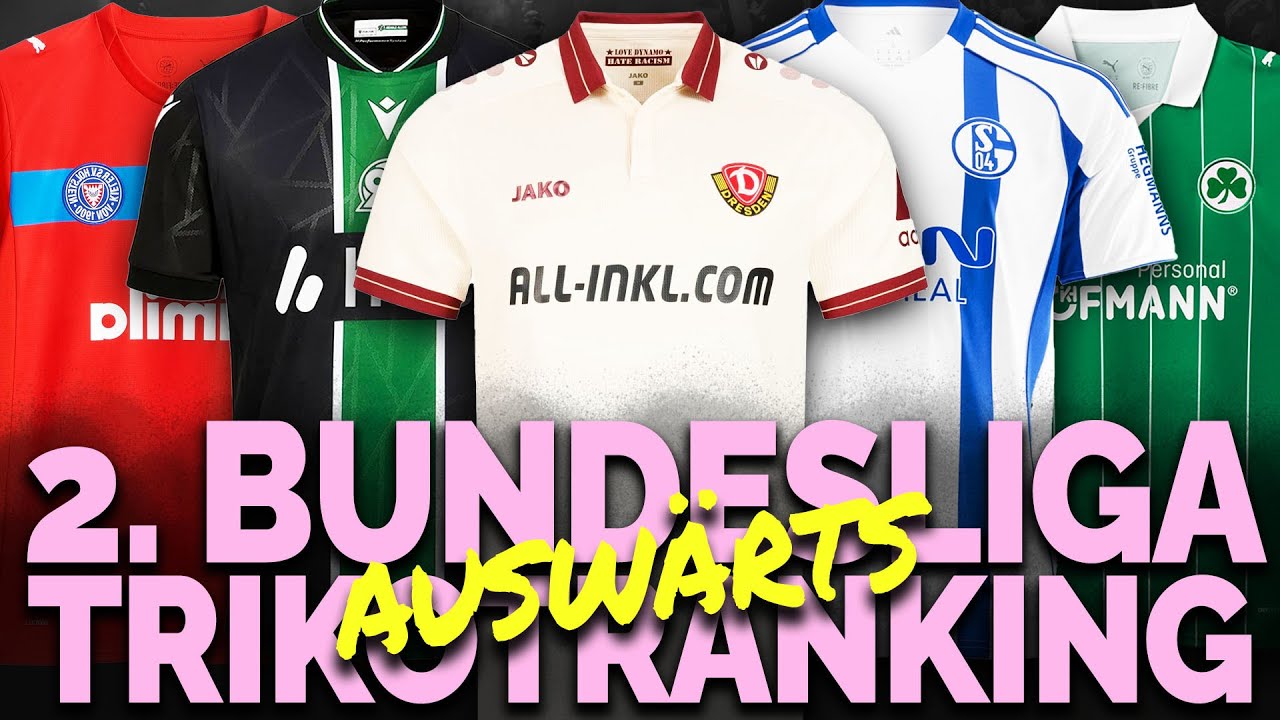 CALCIO BERLIN 2. Bundesliga Ausw&auml;rtstrikot-Ranking 2025/26