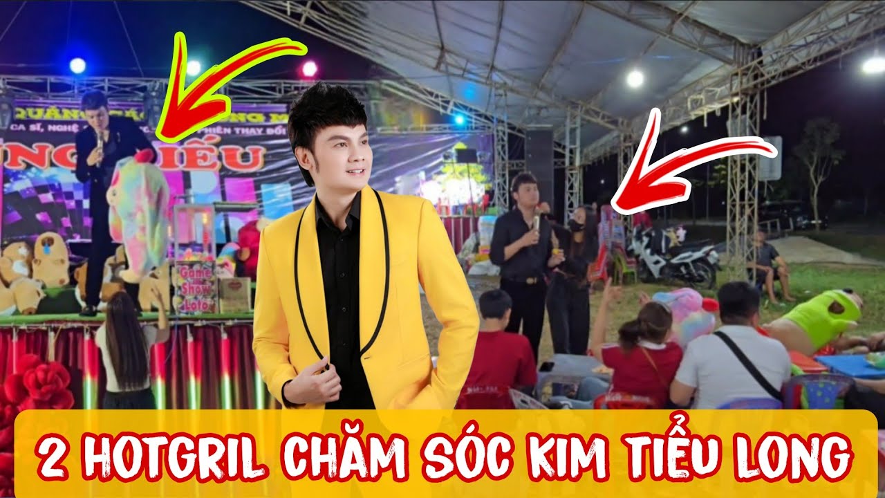 Quá cảm động và bất ngờ NSUT Kim Tiểu Long được hai hotgril tặng gấu và lao mồ hôi