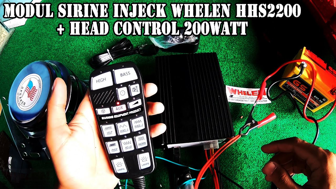 review modul sirine inject whelen hhs 2200 + head control 200watt