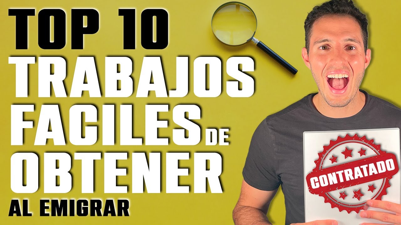 ✅ 10 trabajos MAS FACILES de conseguir [al EMIGRAR]