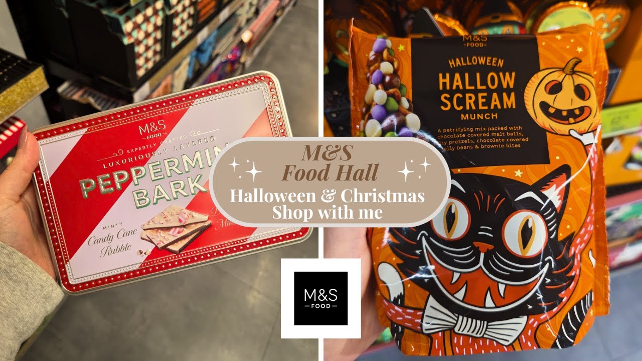 M&S Food Hall Halloween & Christmas 2025! What’s New in Marks & Spencer Food Treats 🎄