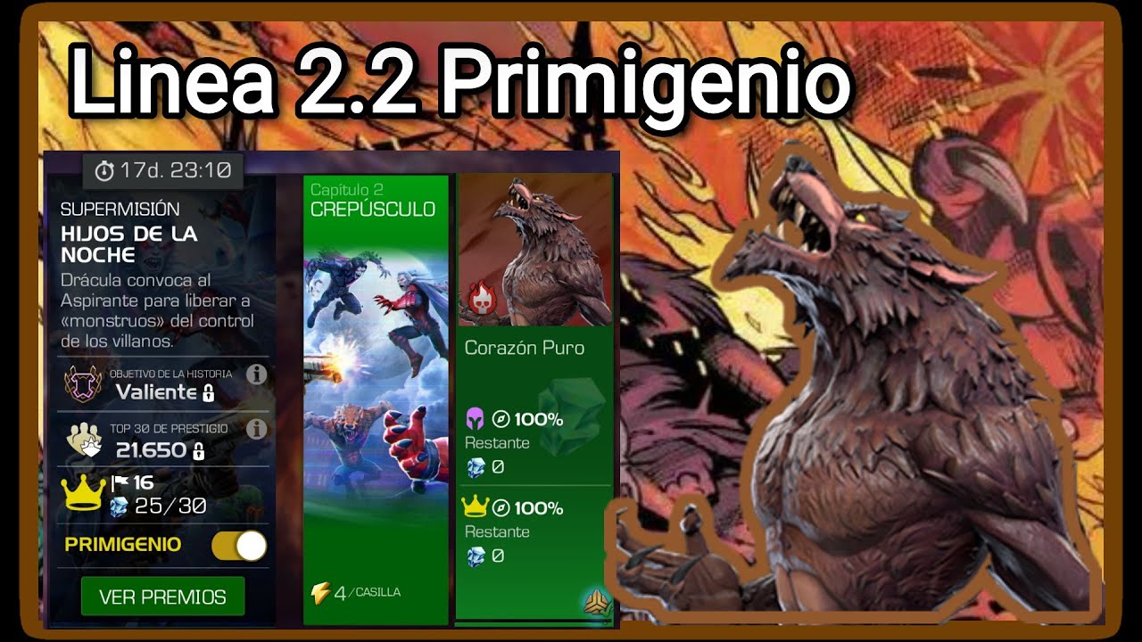 Guia supermision - Hijos de la noche dificultad Primigenia