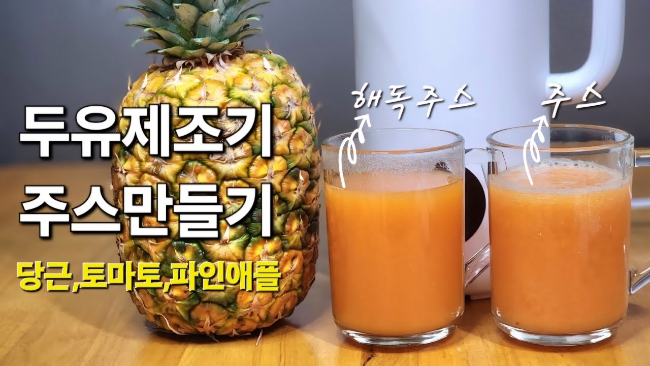 두유제조기 해독주스 만들기 건강한 홈메이드 주스 레시피