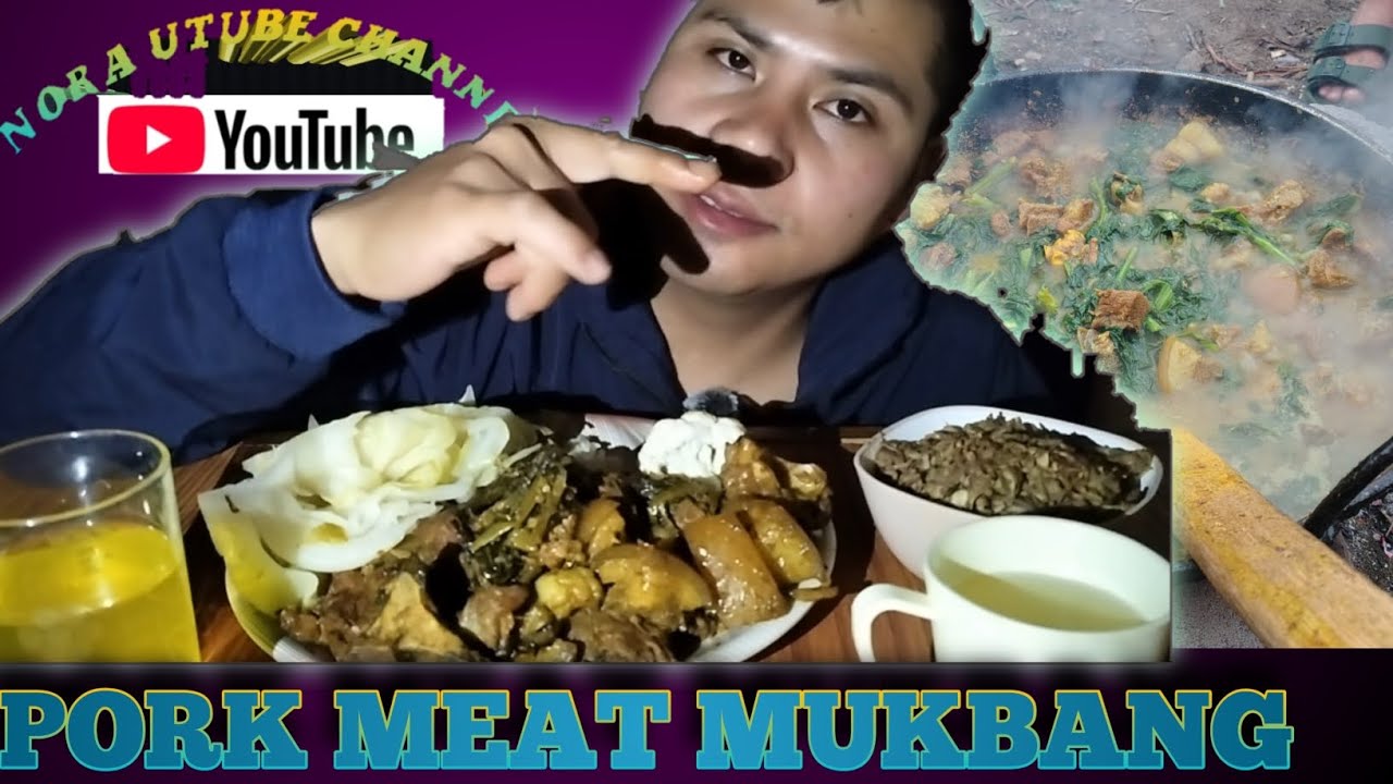 Pork Meat Mukbang Video 😍 #PORK WITH RICE#easyrecipe #mukbang #porkeating #kukizo #eatingshow #meat 