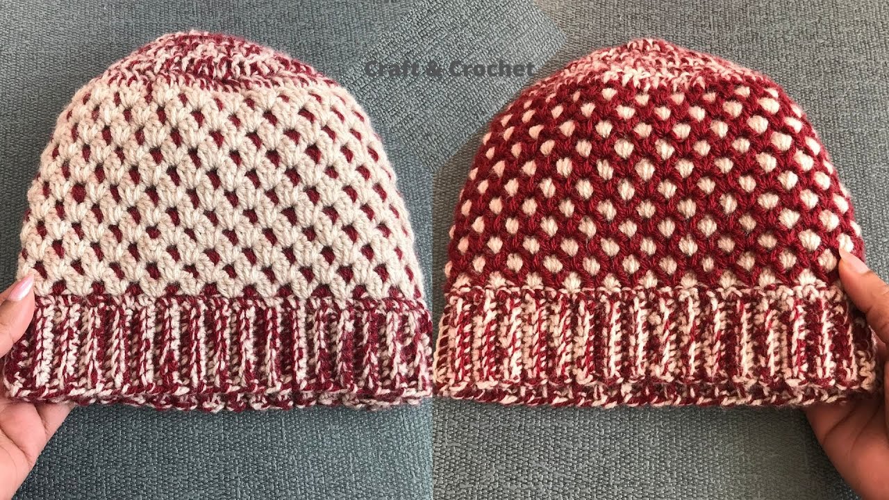 Easy crochet hat/craft & crochet two in one hat.