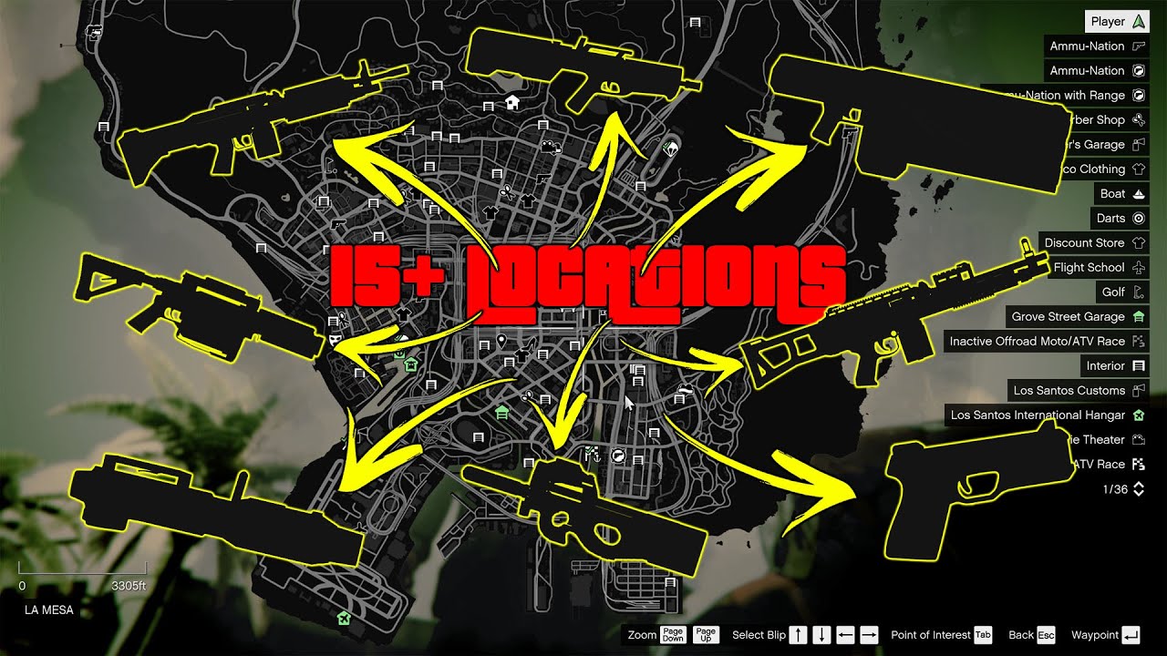 GTA 5 - All New Updated Secret and Rare Weapon Locations! (Widowmaker, Unholy Hellbringer, & more)