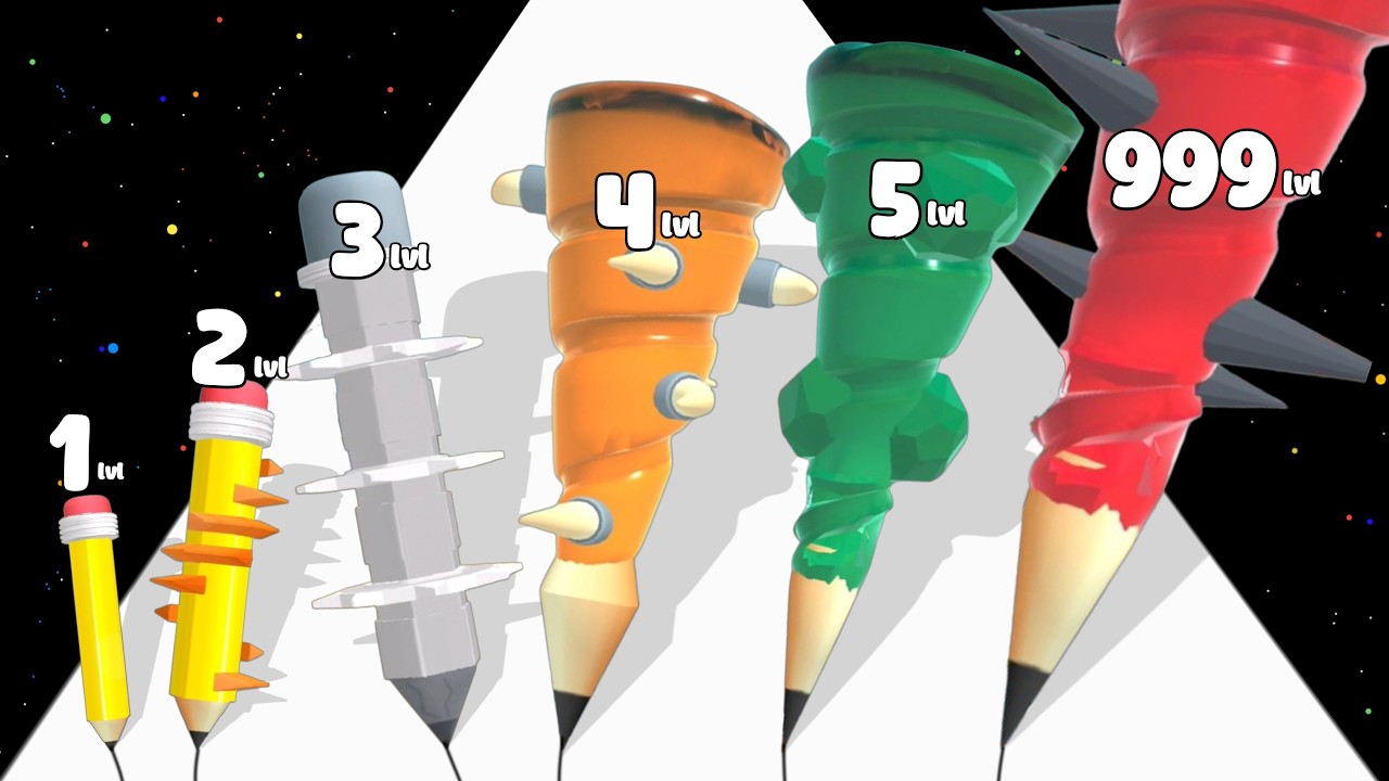 Pen Dig 3D - Digger Miners Pencil Level Up Satisfying Gameplay (Color Pencil, Updated 2) New Game