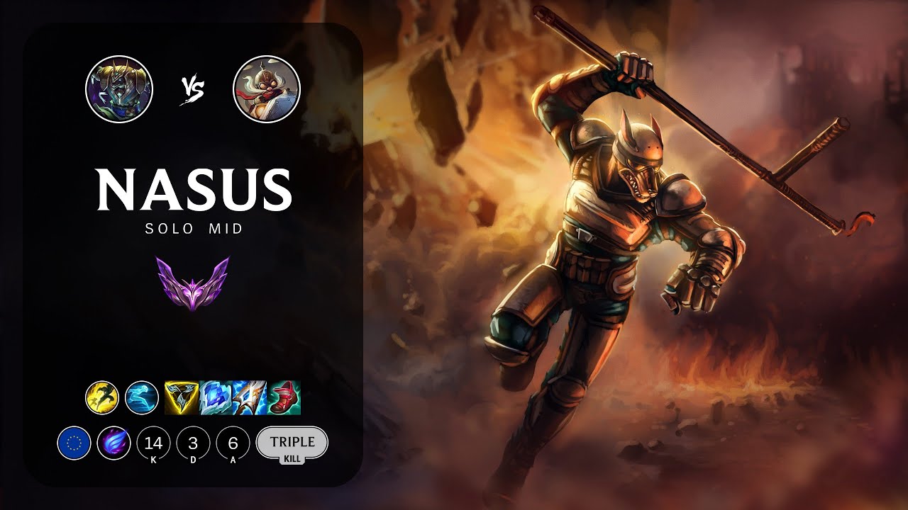 Nasus Mid vs Corki - EUW Master Patch 14.2