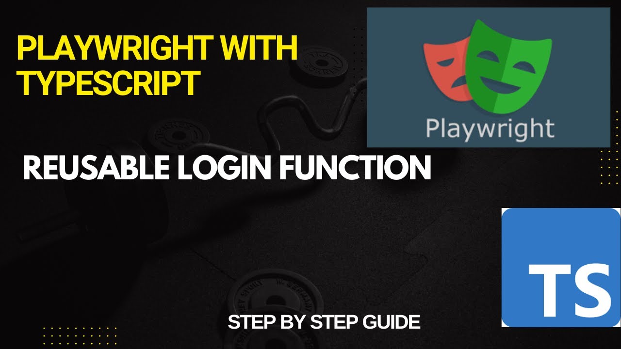 How to Create a Reusable Login Function in Playwright | Easy explanation for  Beginners