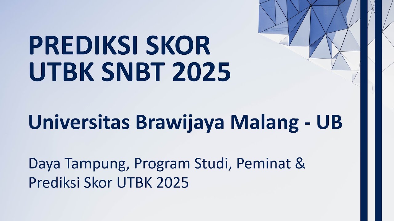 DAYA TAMPUNG || PEMINAT & SKOR UTBK UB 2025 || UNIVERSITAS BRAWIJAYA