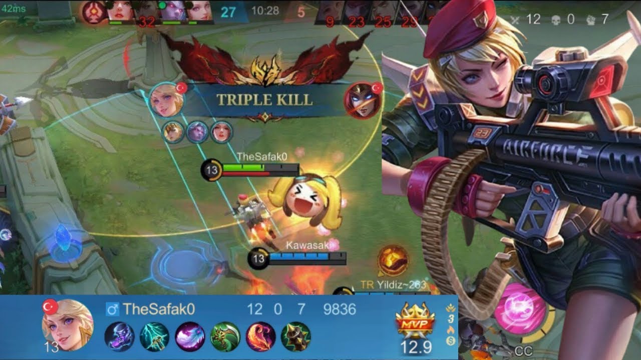 INSANE KIMMY! TWO TİMES TRİPLE! - KIMMY GAMEPLAY MOBİLE LEGENDS